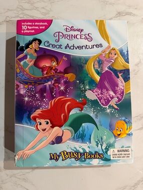 Disney Princess Busy Book - Purple, Teal, Red, Yellow